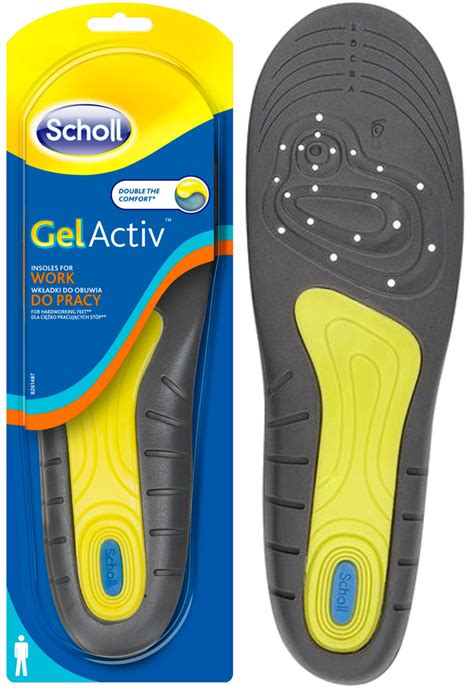 Scholl Gelactiv wkładki żelowe do butów do pracy męskie rozmiar 40 46