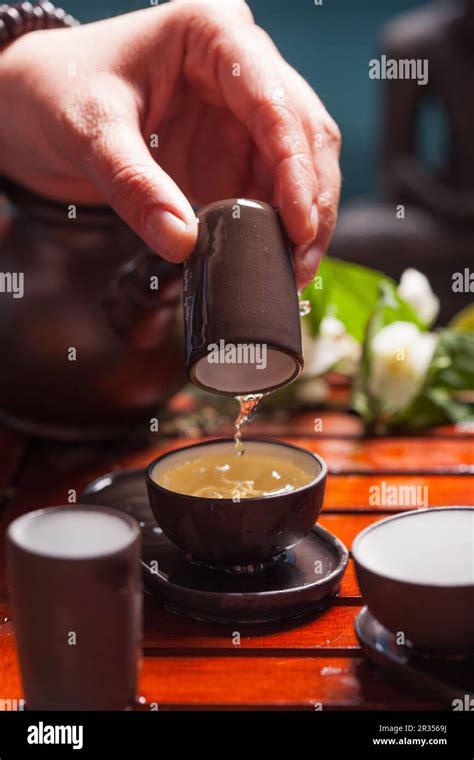 Chinese Tea Ceremony Stock Photo Alamy