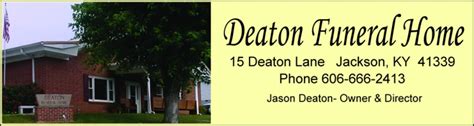 Obituaries | Deaton Funeral Home