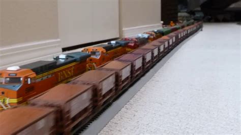 Ho Scale Bnsf Grain Train Meets Ore Train Pt 2 Youtube