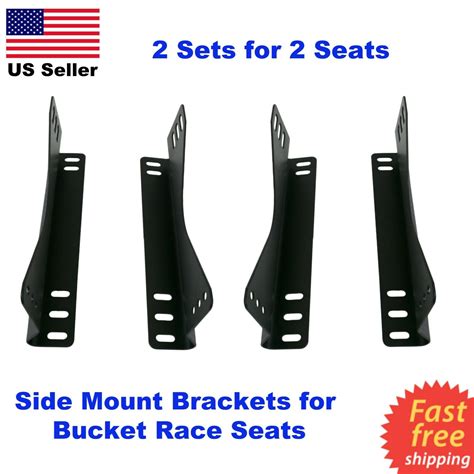 2x Side Mount Bracket Invictus Momo Omp Nrg Sparco Recaro Race Bucket