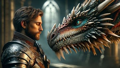 Download Ai Generated, Man, Dragon. Royalty-Free Stock Illustration ...