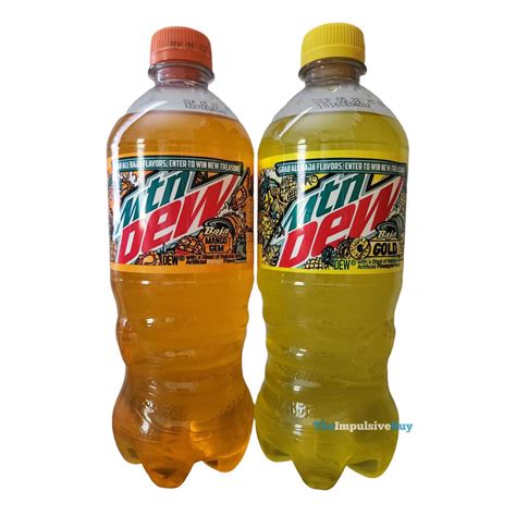 Review Mtn Dew Baja Gold And Baja Mango Gem The Impulsive Buy