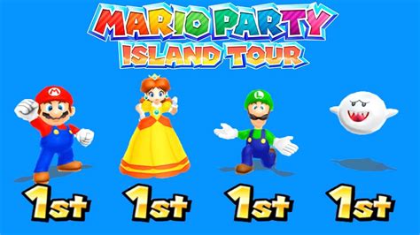 Mario Party Island Tour Best Minigames Mario Vs Boo Vs Daisy Vs Luigi