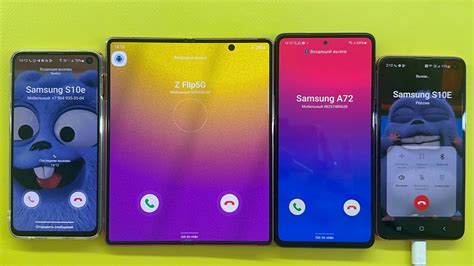 Incoming Outgoing Call Samsung Z Fold Vs Galaxy A72 Vs Samsung S10E