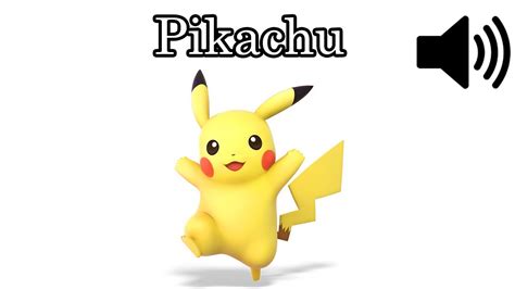 Nintendo Pokemon Pikachu Sound Effect Hd Pikachu Youtube