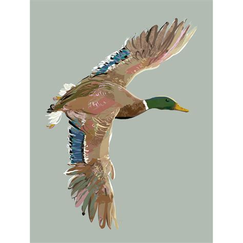 Mallard Duck Art Print Modern Duck Hunting Paintings By E Thomason