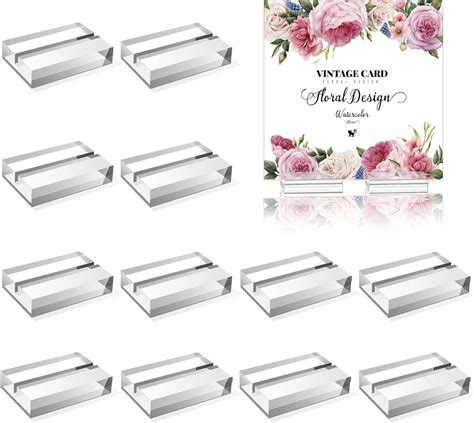 Amazon Gtile Pack Acrylic Place Card Holder For Table Of X