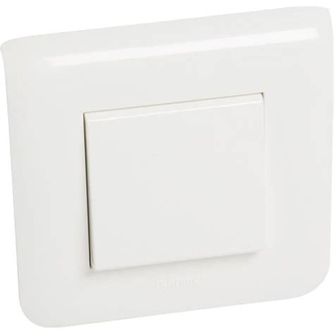 Legrand Interrupteur Simple Mosaic Avec Plaque A Blanc Cdiscount