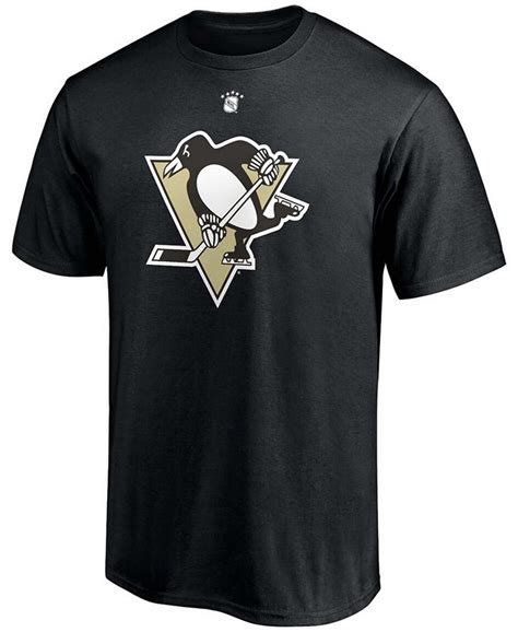 Fanatics Men's Ryan Whitney Black Pittsburgh Penguins Authentic Stack Retired Player Nickname ...