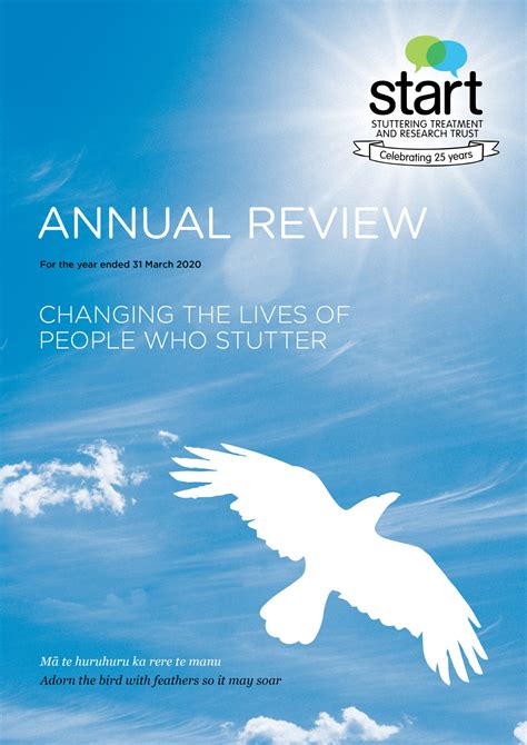 Annual Review 2020 Stuttering Treatment And Research Trust Start