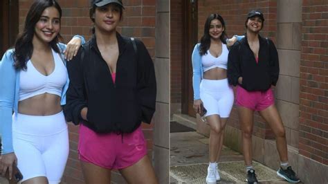 Neha Sharma Oozes Hotness In Stylish Gym Wear Clicked With Sister