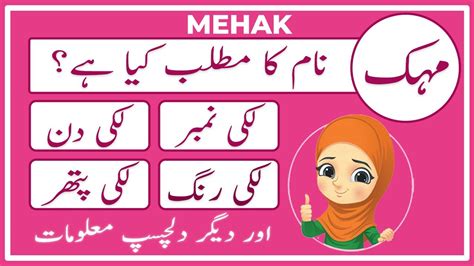 Mehak Name Meaning In Urdu Mehak Naam Ka Matlab Kya Hai Amal