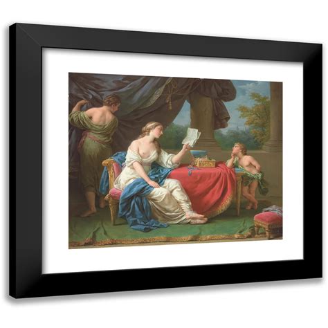 Louis Jean Fran Ois Lagren E X Black Modern Framed Museum Art Print