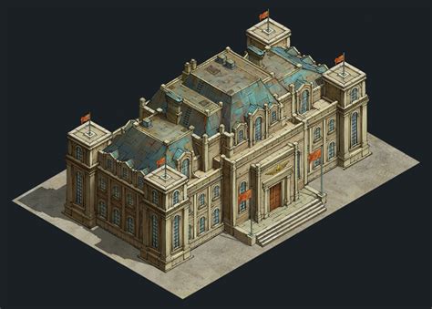 Artstation Iron Commander Base Yusuf Artun Isometric Design