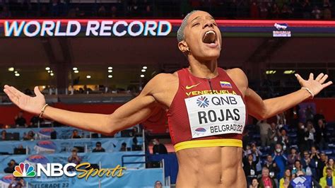 Yulimar Rojas Breaks Her Own Triple Jump World Record Nbc Sports