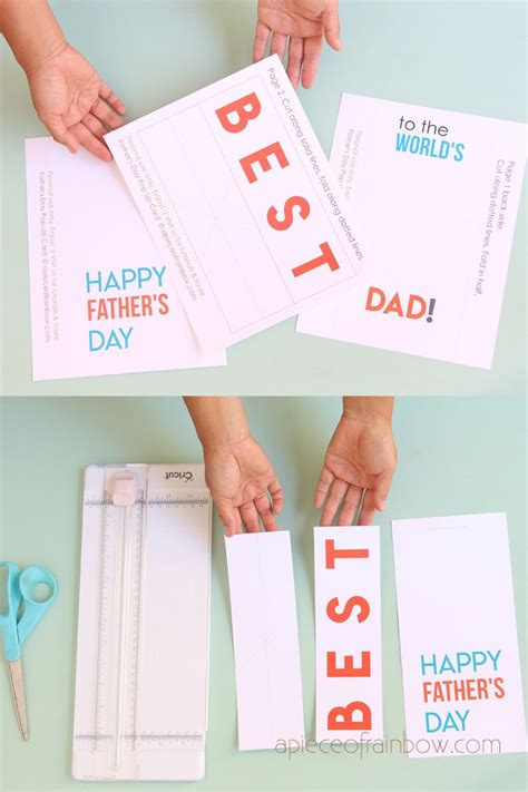 Easy Diy Pop Up Happy Fathers Day Card A Piece Of Rainbow