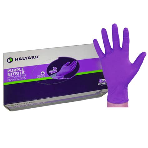 Halyard Purple Nitrile Gloves