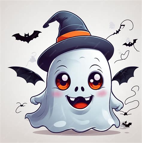 Premium Vector Cute Halloween Ghost