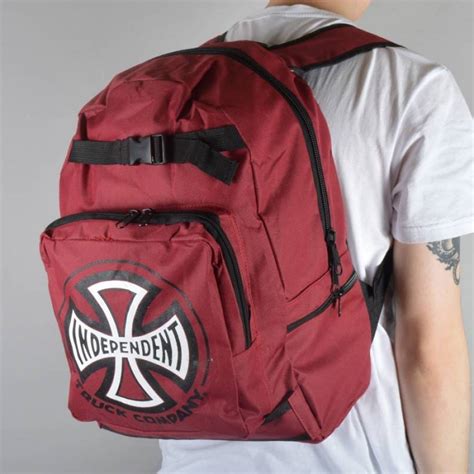 Independent Trucks Truck Co Skate Backpack Cardinal Red Accessories