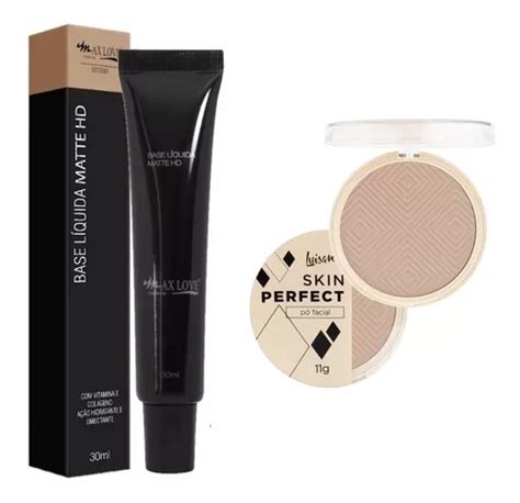 Kit Maquiagem Facial Base L Quida Matte P Compacto Luisance Mercadolivre