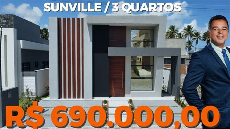 VENDIDA CASA NO CONDOMÍNIO SUNVILLE JOÃO PESSOA PB 3 QUARTOS R