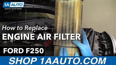 How To Replace Engine Air Filter Ford F Youtube