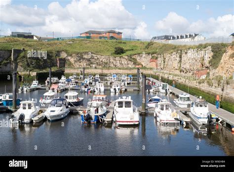 Boats Moored In Seaham Marina Co Durham England Uk Stock Photo Alamy