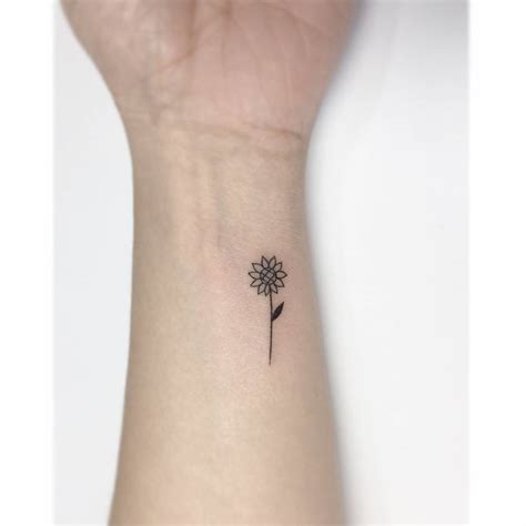 Discover Minimalist Sunflower Tattoo Latest In Coedo Vn