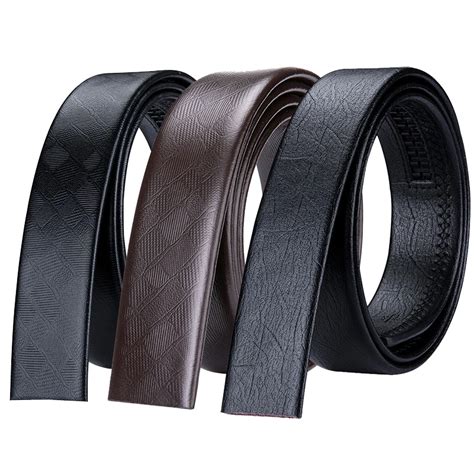 Brand Genuine Leather Belt Without Buckle High Quality Automatic Leather Belt No Buckles Mens