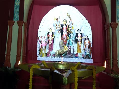 Tripura Cm Manik Saha Inaugurates Agartala Durga Puja Pandal Highlighting Incidents In Bangladesh