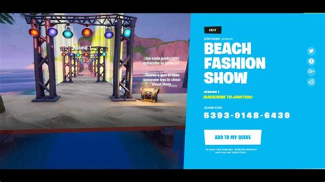 New Frotnite Fashion Show Creative Map Code Fortnite Battle Royale