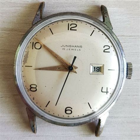 Vintage Junghans Watch 15 Jewels Cal 98s1 Working Condition