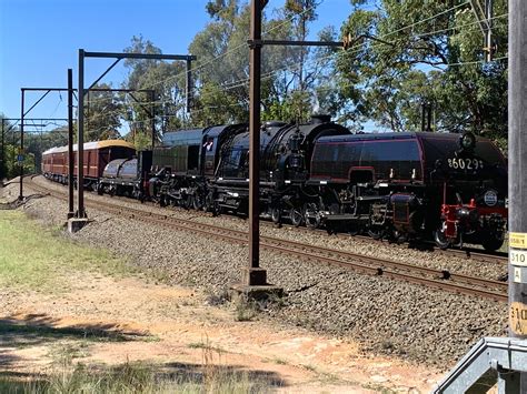 Beyer Garratt 6029 Passing Through Blue Mountains Recently The Largest