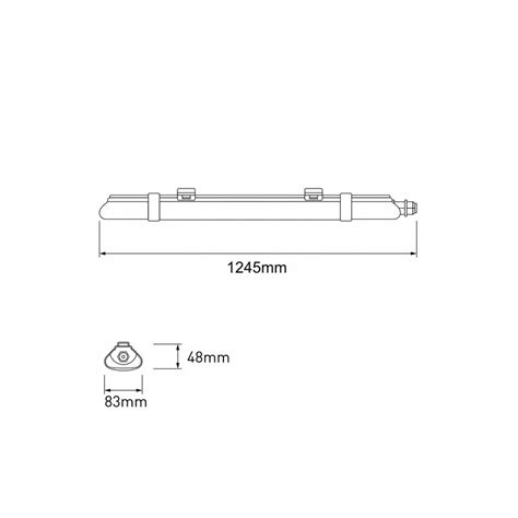 Oprawa Hermetyczna Led 60W 7800lm IP65 Greenlux Eldor24