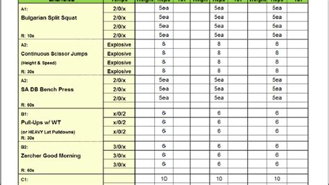 Body Beast Workout Sheets Excel Bios Pics