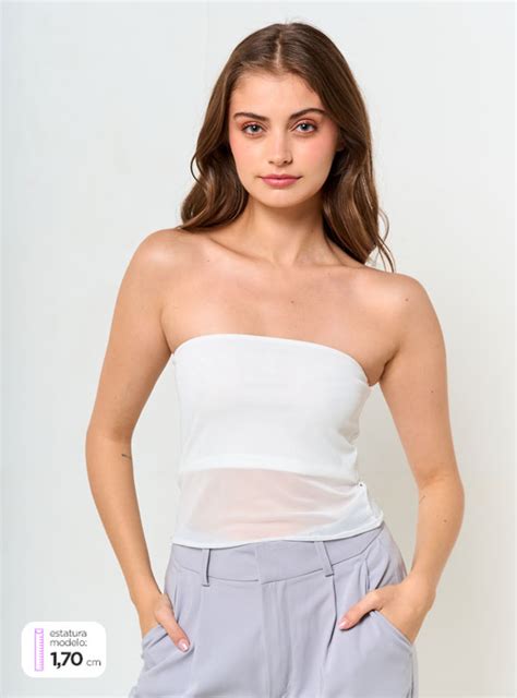 Ripley POLERA MUJER INDEX STRAPLESS MALLA