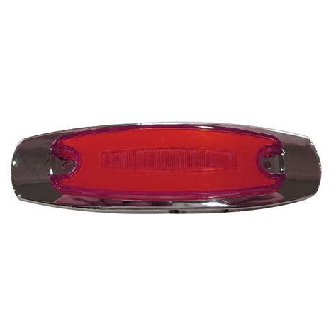 Plafón Ovalado con 4 Leds con Ojo de Angel Tipo Gel Plano Color Rojo