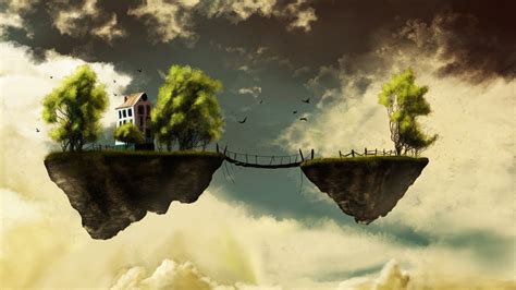 Floating Island Wallpaper