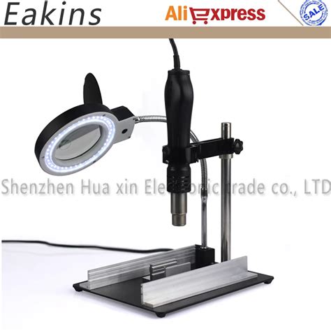 Hot Air Gun Holder Clamp Jig BGA Rework Reballing Station Fixture X LED Lights Illuminated