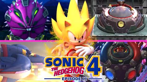 Sonic The Hedgehog 4 Episode Ii All Bosses As Super Sonic Youtube