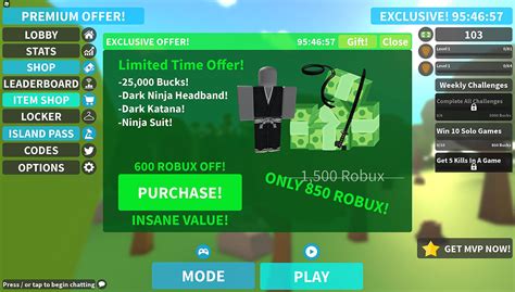 Roblox Island Royale Codes Juni 2022 So Erhalten Sie Kostenlose Bucks