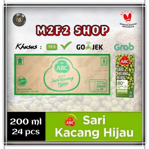 Jual ABC Minuman Sari Kacang Hijau Kotak 200 Ml Kemasan Karton