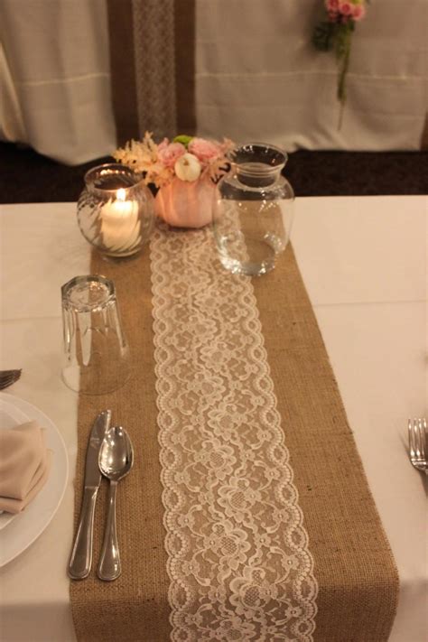 Sale Ft X Burlap Lace Table Runner Wedding Decor Lace