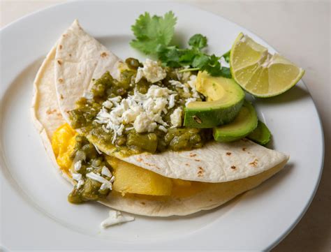 Green Chile Breakfast Quesadillas Recipe