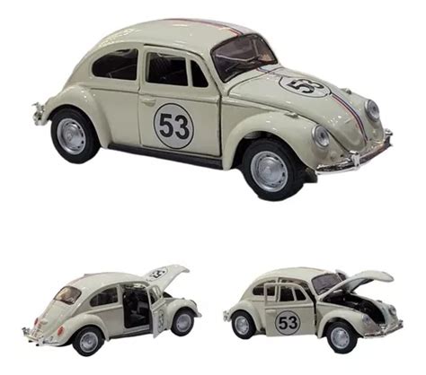 Carrinho Ferro Miniatura Volkswagen Fusca Herbie 1967 1 32 MercadoLivre