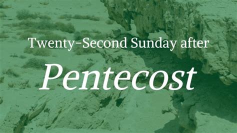 Twenty Second Sunday After Pentecost All Saints Episcopal Of Selinsgrove