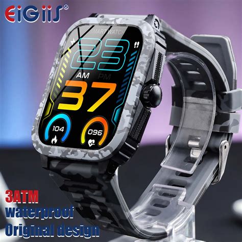 Eigiis Smart Watch Atm Waterproof Men Kt Fitness Tracker Heart