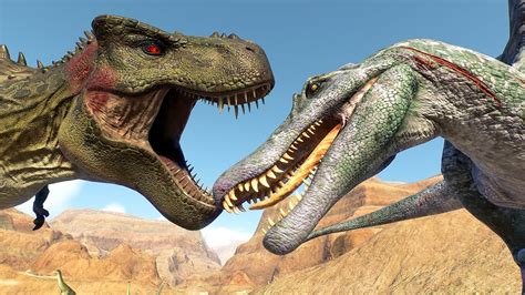 All Carnivore And Herbivore Dinosaurs Battle Royale In South West America Jurassic World