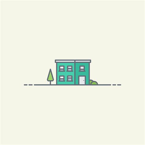 Apartment building vector illustration 2446365 Vector Art at Vecteezy